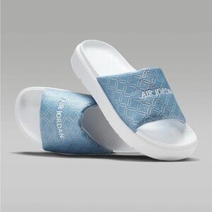 HQ8070-400 Jordan Sophia  Slides Blue Beyond Light Armory Blue (Women's)